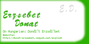 erzsebet donat business card